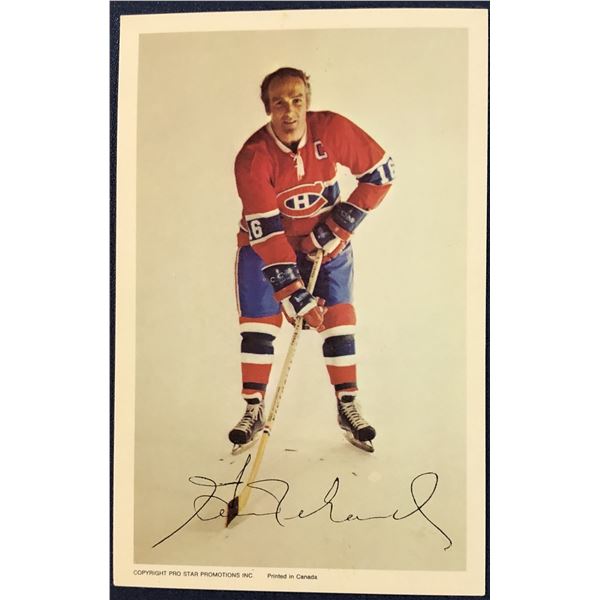 1972-73 PRO STAR POSTCARDS - HENRI RICHARD (HOF)