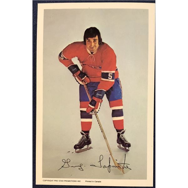1972-73 PRO STAR POSTCARDS - GUY LAPOINTE (HOF)