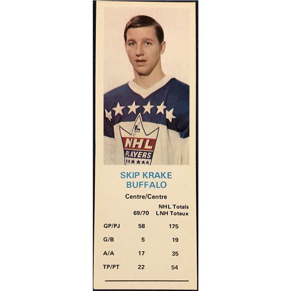 1970-71 DAD'S COOKIES SKIP KRAKE