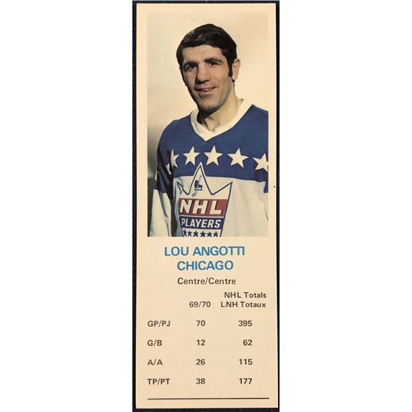 1970-71 DAD'S COOKIES LOU ANGOTTI