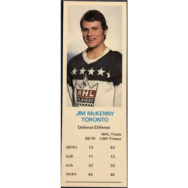 1970-71 DAD'S COOKIES JIM McKENNY