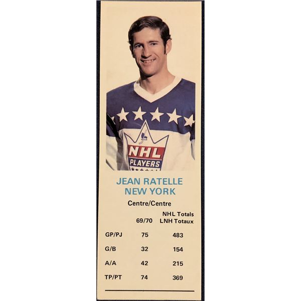 1970-71 DAD'S COOKIES JEAN RATELLE (HOF)