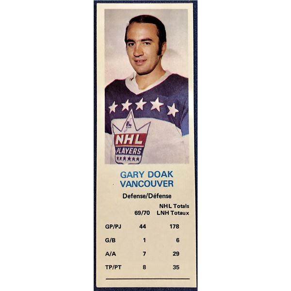 1970-71 DAD'S COOKIES GARY DOAK