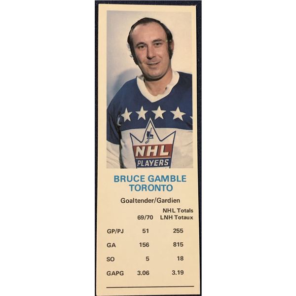 1970-71 DAD'S COOKIES BRUCE GAMBLE