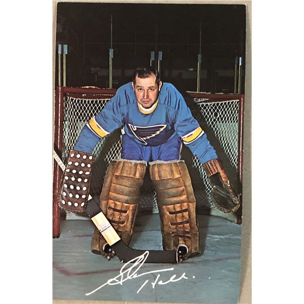 1969-70 ST. LOUIS BLUES POSTCARD - GLENN HALL (HOF)