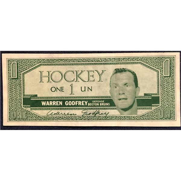 1962-63 TOPPS HOCKEY BUCKS WARREN GODFREY