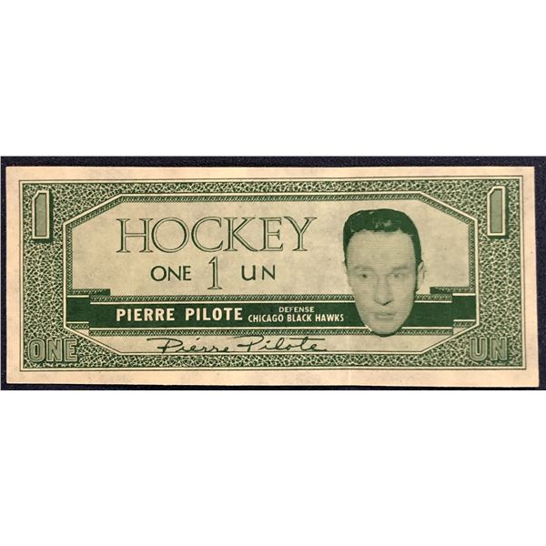 1962-63 TOPPS HOCKEY BUCKS PIERRE PILOTE (HOF)