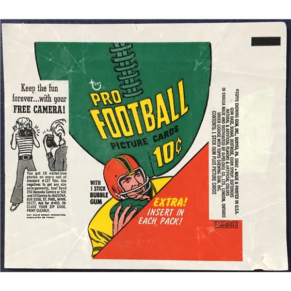 1970 TOPPS NFL WRAPPER