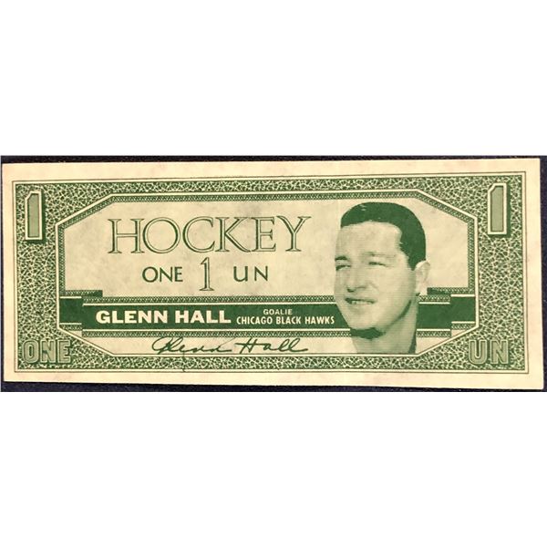 1962-63 TOPPS HOCKEY BUCKS GLENN HALL (HOF)