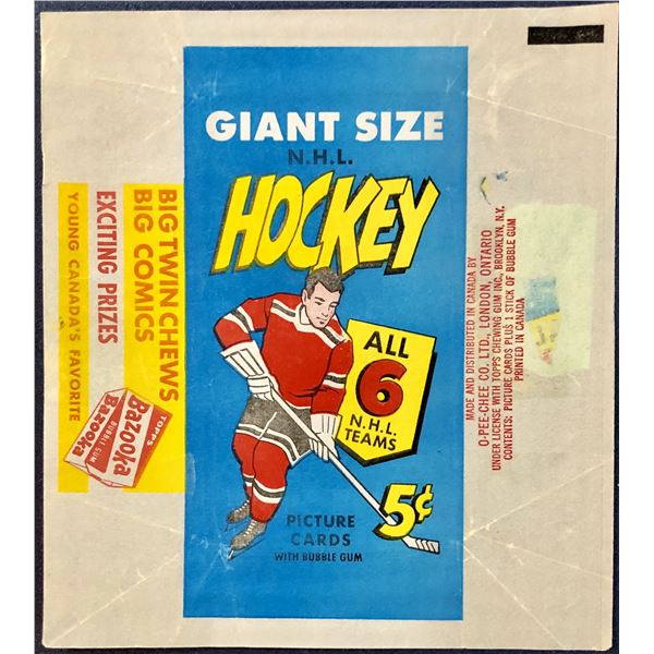 1964-65 O-PEE-CHEE NHL TALL BOYS WRAPPER