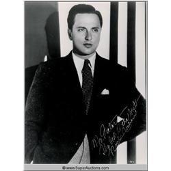 Raul Roulien Autographed Negative and Photograph