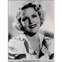 Claire Trevor Autographed Negative and Photograph