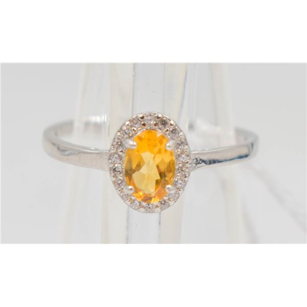 #04-NATURAL YELLOW CITRINE & ZC RING SIZE 5.75