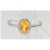 Image 1 : #04-NATURAL YELLOW CITRINE & ZC RING SIZE 5.75