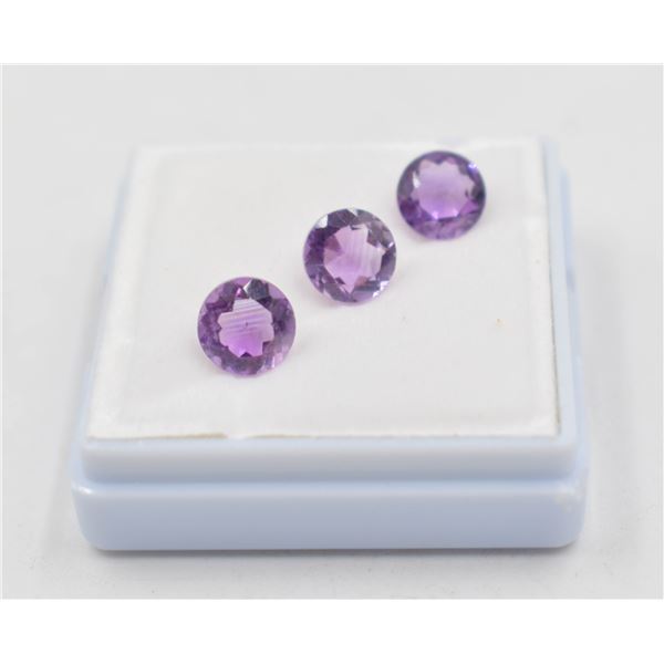 #20-NATURAL PURPLE AMETHYST GEMSTONES 5.79CT