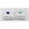 Image 1 : #67- NATURAL SAPPHIRE 2.70CT & CHRYSOPRAS 4.50CT