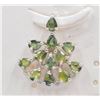 Image 1 : #114-NATURAL BLUEISH GREEN SAPPHIRE &  PENDANT