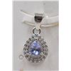 Image 1 : #140-NATURAL TANZANITE  & ZIRCON PENDANT
