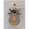 Image 1 : #147- NATURAL MULTI-COLOUR  OPAL & ZC PENDANT