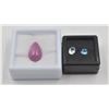 Image 1 : #84- NATURAL RUBY 14.09CT  & TOPAZ 1.50CT