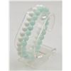 Image 1 : #207-NATURAL AMAZORITE& WHITE TOURQOUISE BRACELET
