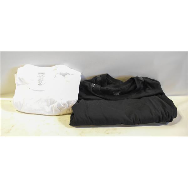 KIKRLAND T SHIRT 4PK BLACK + WHITE MEDIUM