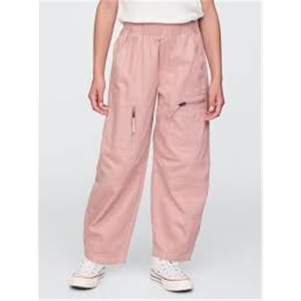 NEW GAP GIRLS CARGO PANTS PINK LARGE