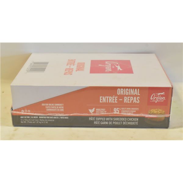 CASE OF 12 CAT FOOD CHICKEN 155GRAMS BB 11/25.