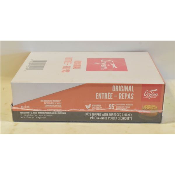 CASE OF 12 CAT FOOD CHICKEN 155GRAMS BB 11/25.