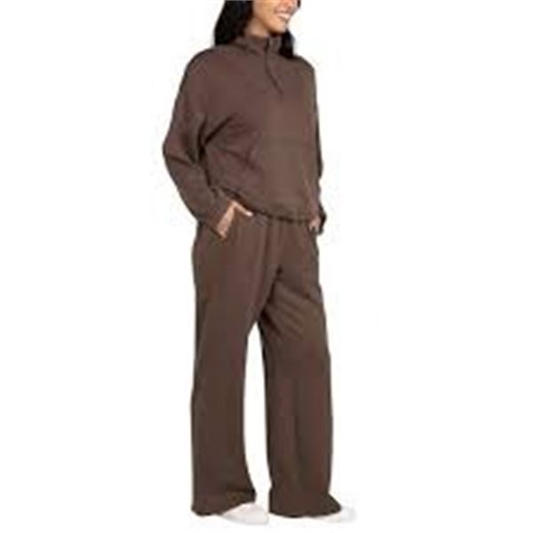 NEW SPYDER RIBBED PULL OVER HOODIE BROWN XL