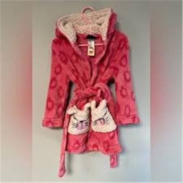 NEW PEKKLE SIZE 6 PINK BATH ROBE