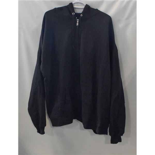 HANES ECOSMART 3XL BLACK ZIP HOODIE