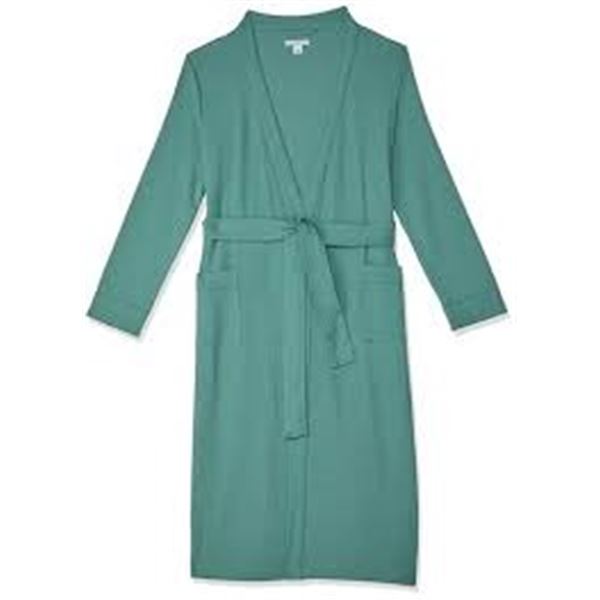 NEW AMAZON ESSENTIALS XXL TEAL BATHROBE