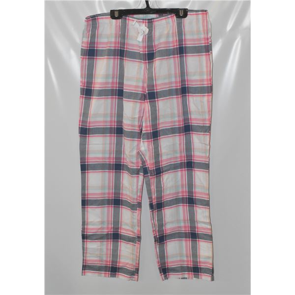 NEW AMAZON ESSENTIALS COLORFUL PINK BLUE PANTS L
