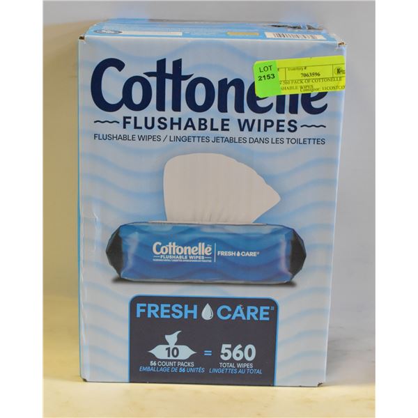 NEW 560 PACK OF COTTONELLE FLUSHABLE WIPES