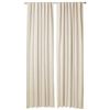 Image 1 : NEW AMAZON BASICS 52 X 96" BEIGE CURTAIN PANEL