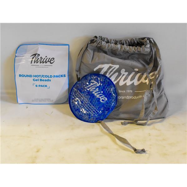 NEW THRIVE 6PK ROUND HOT/COLD GEL BEADS