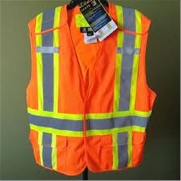 NEW HOLMES WORKWEAR SMALL ORANGE WORKVEST