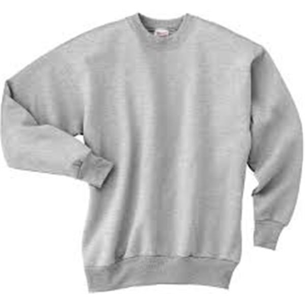 NEW HANES ECO SMART GREY LARGE SWEATER
