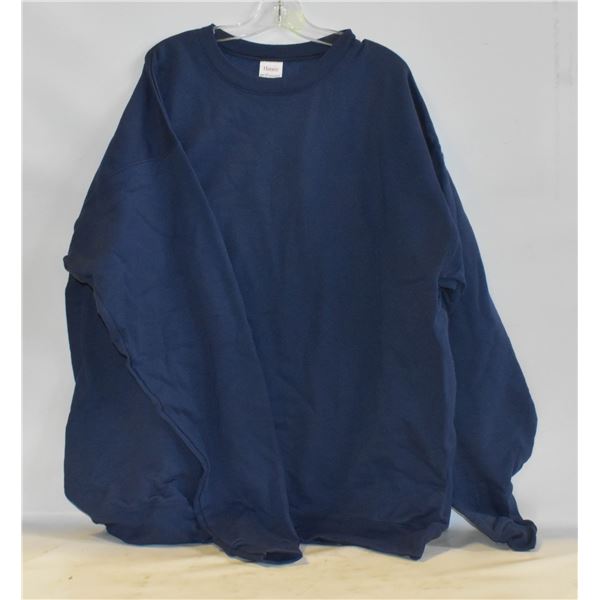 HANES ECO SMART BLUE SWEATER LARGE