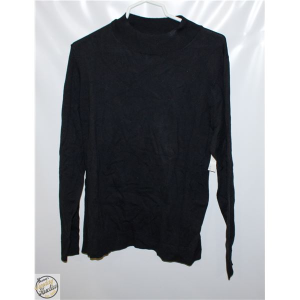 AMAZON ESSENTIALS XL BLACK LONG SLEEVE SHIRT