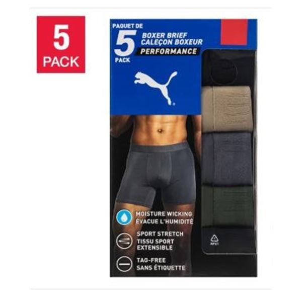 NEW 5 PACKS PUMA BOXER SIZE L