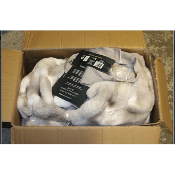 LUXE FAUX FUR THROW 60 X 70"