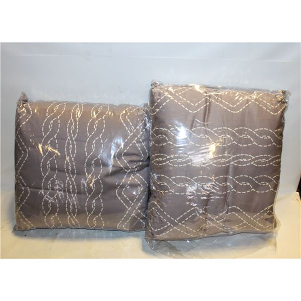 NEW SET OF TWO CHATELAINE CABLE THROW