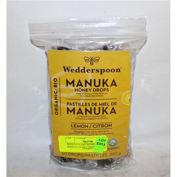 REPACKED 360G WEDDERSPOON MANUKA HONEY DROPS