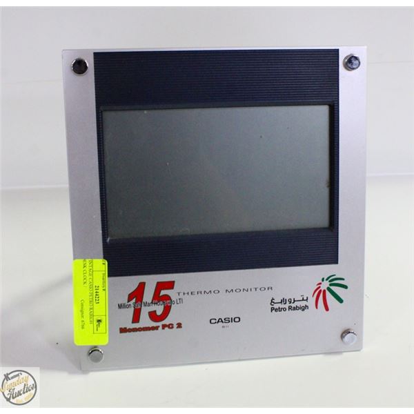 VINTAGE CASIO PETRO RABIGH DESK CLOCK /