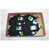 Image 1 : 12 NEW PAIRS OF BLACK COTTON GLOVES