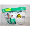 Image 1 : ANKLE SOCKS WHITE 6-12 SIZE 6-PACK FRUIT OF