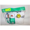 Image 1 : ANKLE SOCKS WHITE 6-12 SIZE 6-PACK FRUIT OF