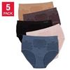 Image 1 : NEW TAHARI 5PK SEAMLESS JACQUARD BRIEFS MEDIUM